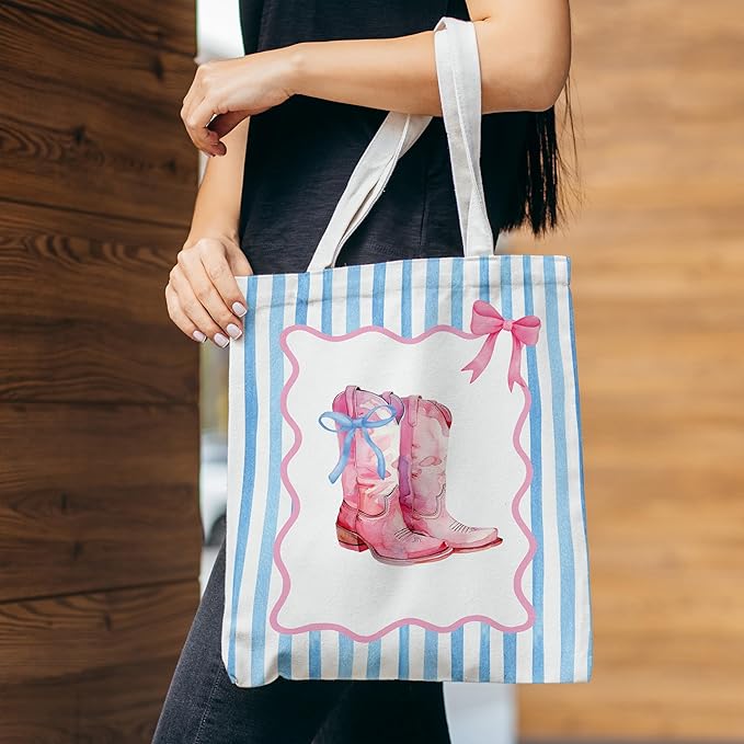 Grace Yonks Cute Canvas Tote Bag – Aesthetic Large Reusable Bag