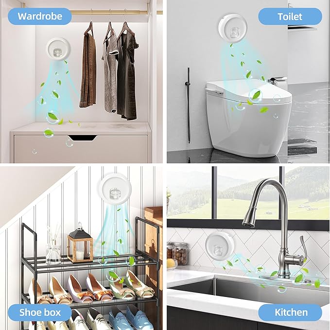 Odor Removal Box and 3 Bottles of Odor Removal Refill Liquid Odor Eliminator Exclusive for Self-Cleaning Cat Litter Box Cat Toilet Odor Control for Cat Litter Box