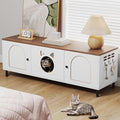 YITAHOME Cat Litter Box Enclosure, 59in Litter Box Furniture Hidden, Wooden Cat Washroom Furniture, Litterbox Furniture Hidden Fit Most of Litter Cabinet, End Table, Nightstand, Indoor Cabinet