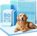 Puppy Pads - 80 Packs, 34"×28" Ultra-Large Puppy Pads, Tear-ResistantPee Pads for Dogs, 6-Layer Ultra-Absorbent & Quick-Dry Black Training Pads