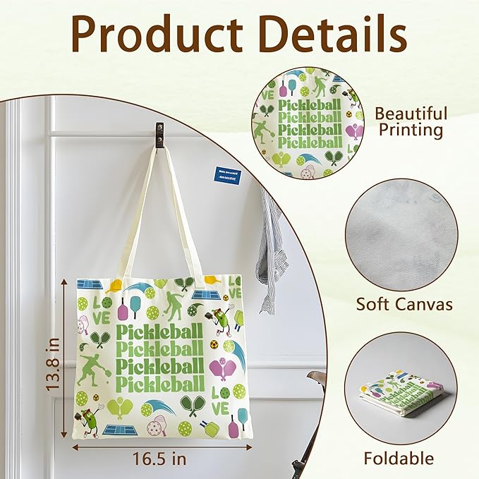 Tote Bag For Women Man, Reusable Work Shopping Grocery Shoulder Bags