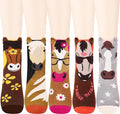 Jeasona Women's Cat Socks Cat Gifts Cute Animal Socks Dog Owl Gifts for Women