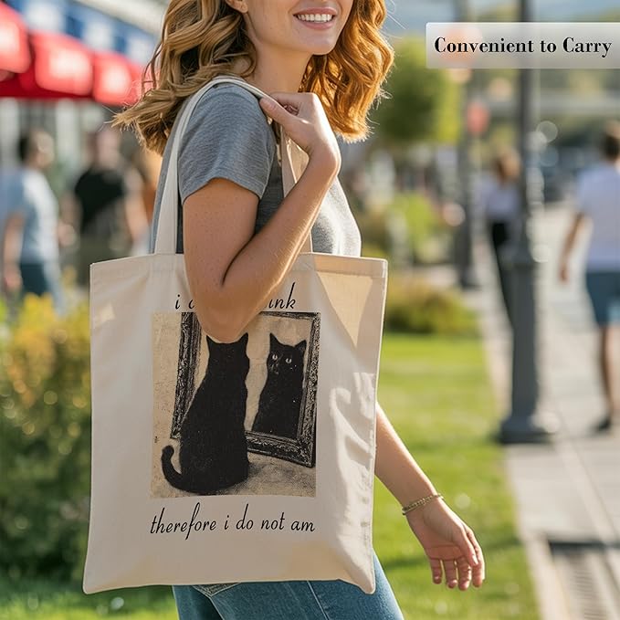 Pets Lover Gifts Tote Bag for Women, Dogs Cats Bee Aesthetic Canvas Bag with Inner Pocket