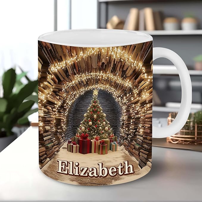 Personalized Book Lover Gifts - Book Lovers Gift For Bookworm, Readers, Librarians, Bookish - Just One More Chapter Mug Custom Avatar - Bookish Gift For Friends, Women, Her