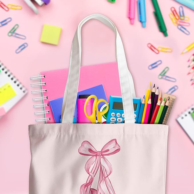 Grace Yonks Cute Canvas Tote Bag – Aesthetic Large Reusable Bag
