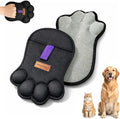 2PCS Paw Shape Pet Hair Removal Glove for Dogs & Cats, Reusable Electrostatic Lint Remover Brush for Couch, Carpet, Clothing, Bed, Car Seat, Upgraded Design（Black）