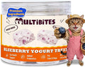Freeze Dried Blueberry Yogurt Cat&Dog Treats - Healthy Dog Snacks with Probiotics for Digestive&Eye Health - Crunchy High Protein Pet Training Treats or Food Toppers 2.82oz