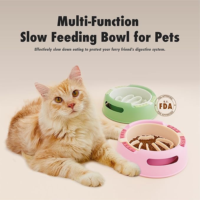 Silicone Slow Feeder Bowl, 1.2L Capacity, Suitable for Small, Medium, and Large Dogs. Interchangeable Inner and Outer Bowls. Food-Grade Material. Ideal for Dogs That eat Too Quickly.
