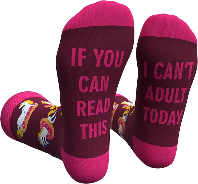 Cavertin Women's Novelty Socks with Gift Box Cat Lover Dog Mom Book Lover Cat Mom Llama Unicorn Sloth Corgi