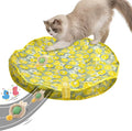 Interactive Cat Toys for Indoor Cats Fast Rolling Ball, Automatic Motion Activated Ball, Hide and Seek for Indoor Exercise Toys, Real Bird Squeaky for Kitten Exercise Kicker (Yellow)