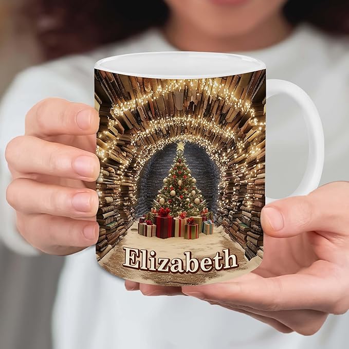 Personalized Book Lover Gifts - Book Lovers Gift For Bookworm, Readers, Librarians, Bookish - Just One More Chapter Mug Custom Avatar - Bookish Gift For Friends, Women, Her