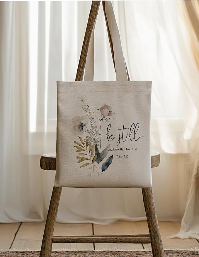 Gifts for Women, Canvas Tote Shopping Reusable Grocery Gift Bags