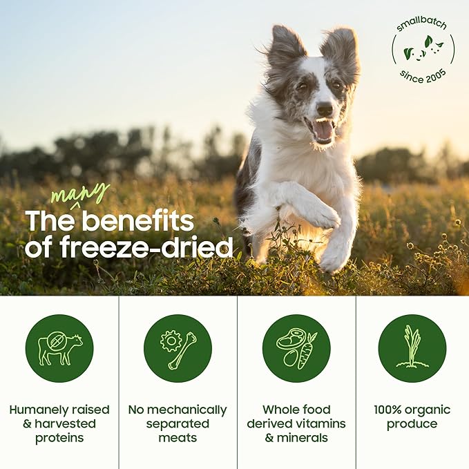 smallbatch Freeze Dried Dog Treats, Pork Liver Treats for Dogs & Cats, High Protein, Single Ingredient Dog Treat for Training or Food Topper, Natural, Humanely Sourced Meat, Made in the USA, 3 oz