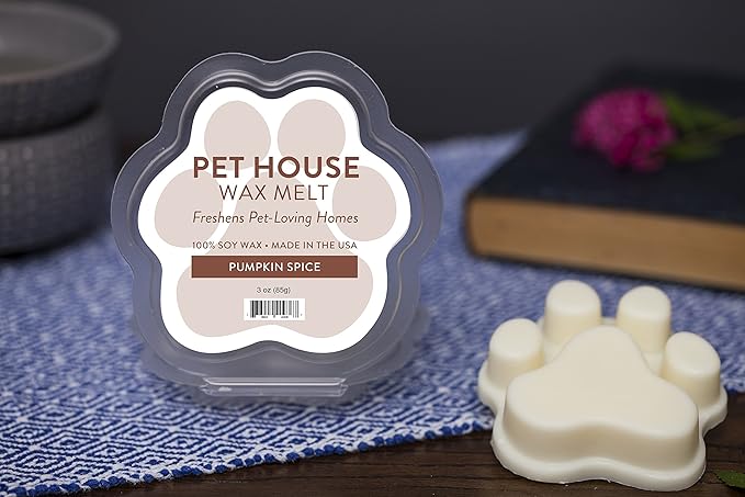 One Fur All Pet House Scented Wax Melts for Warmer - Long-Lasting Pet Friendly Plant Based Soy Wax Melts - Apple Cider and Pumpkin Spice