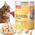 Freeze Dried Chicken Cat & Dog Treat, High Protein & Low Fat, Single Ingredient Natural Dehydrated Chicken Cube, Weight Control &Training Treats, Nutritional Food Topper for Pets