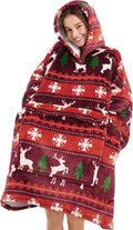 Narecte Cozy Oversized Blanket Hoodie Wearable Blanket Adults Soft Hooded Blanket Hoodie Birthday Gifts for Women Christmas