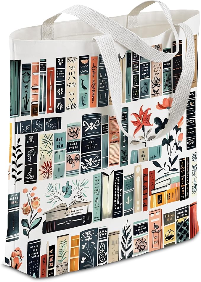 Gifts for Women, Canvas Tote Shopping Reusable Grocery Gift Bags