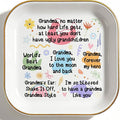 PUDDING CABIN Grandma Gifts: Jewelry Dish - At Least You Don't Have Ugly Grandchildren - Sentimental Gifts for Grandma Mother’s Day, Birthday, Christmas & Wedding