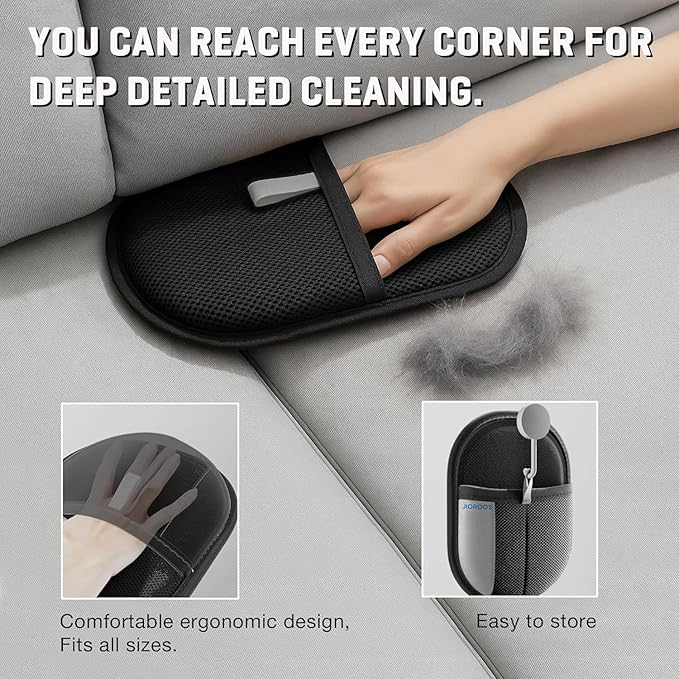 Pet Hair Removal Glove for Dogs & Cats, Newly Upgraded Reusable Electrostatic Pet Hair Glove, Magic Brush Pet Hair Remover Tool for Clothing, Couch, Carpet, Car Seats
