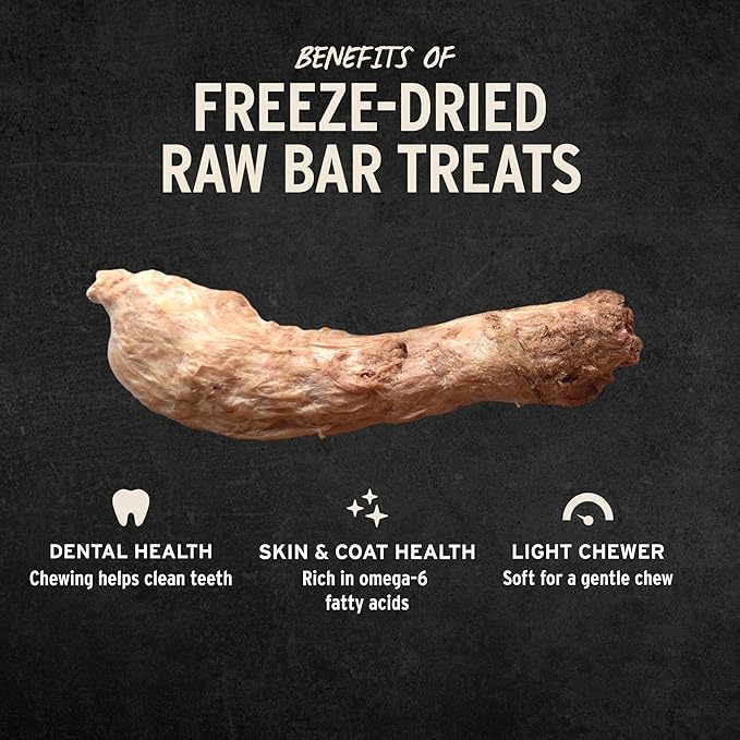 Vital Essentials Freeze-Dried Raw Chicken Necks Dog & Cat Treats, 1.23-oz | Single Ingredient Dog & Cat Treats for Light Chewers | Made in USA