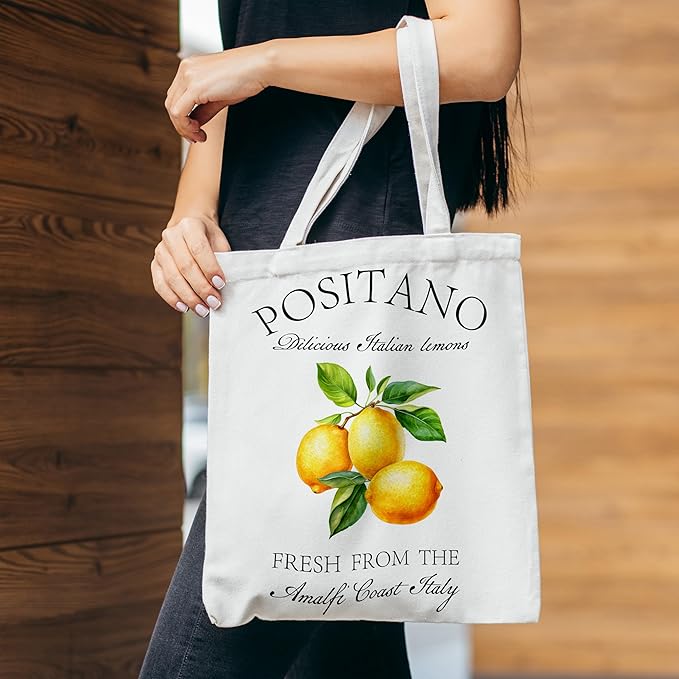 Grace Yonks Cute Canvas Tote Bag – Aesthetic Large Reusable Bag