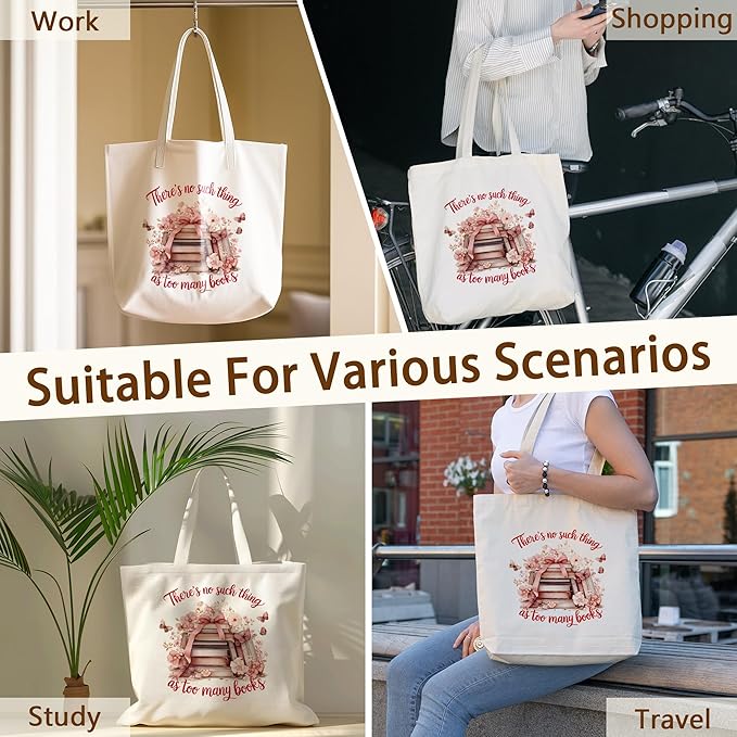 Tote Bag For Women Man, Reusable Work Shopping Grocery Shoulder Bags
