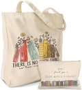 Miss Adola Aesthetic 2 Pack Canvas Tote Bag - with Makeup Zipper Pouch for Women Bag for Shopping, Gym, Travel, Vacation