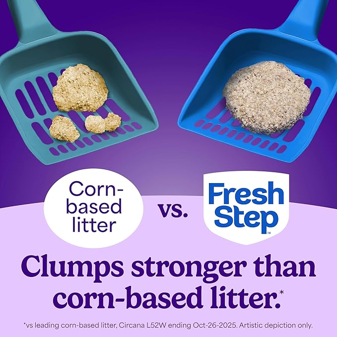 Fresh Step Extreme Clumping Litter With Febreze Freshness, Mountain Spring Scent Clumping Cat Litter With Guaranteed Odor Control, 14 lb. Box