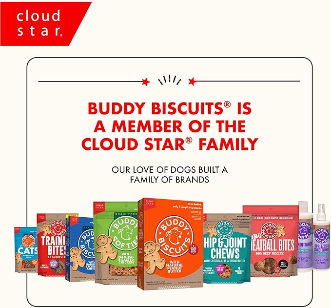 Buddy Biscuits 3 oz Pouch of Grain Free Soft & Chewy Cat Treats Made with Natural Temping Tuna