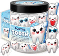 Miarita Positive Tooth Jar – 60 Affirmation Cards for Women, Kids, Teens & Coworkers, Dental Assistant Gifts For Dentists, Teacher Appreciation Gifts For Women, Birthday Gift for College Friend