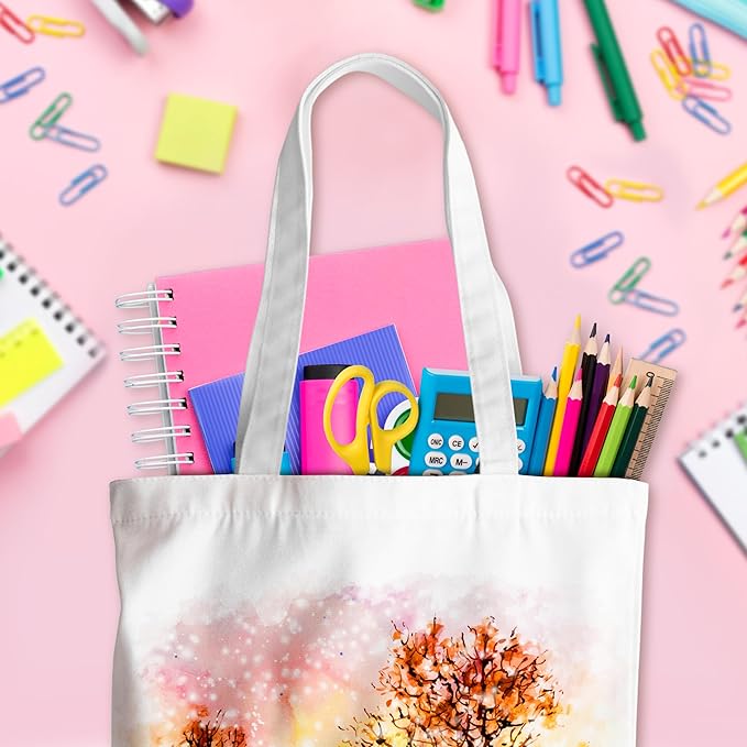 Grace Yonks Cute Canvas Tote Bag – Aesthetic Large Reusable Bag