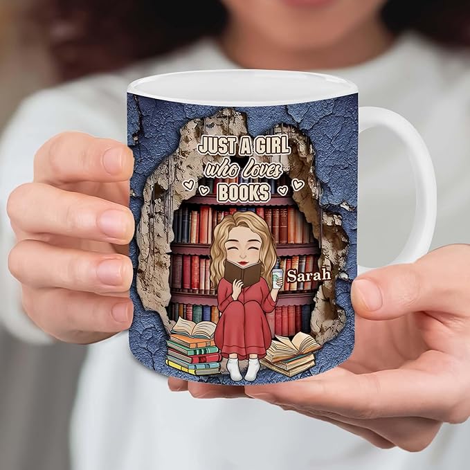 Personalized Book Lover Gifts - Book Lovers Gift For Bookworm, Readers, Librarians, Bookish - Books Are The Mirrors Of The Soul Mug - Bookish Gift For Friends, Women, Her