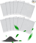 12PCS Activated Charcoal Odor Absorber Compatible with OKSOTY Stainless Steel Litter Box Deodorizer, Compatible with PuraMAX Self Cleaning Litter Boxes, Cat Litter Smell Eliminator Filter