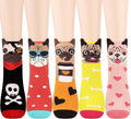 Jeasona Women's Cat Socks Cat Gifts Cute Animal Socks Dog Owl Gifts for Women