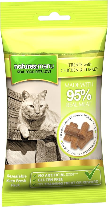 GHG Natures Menu Cat Treat Chicken & Turkey 12x60gm