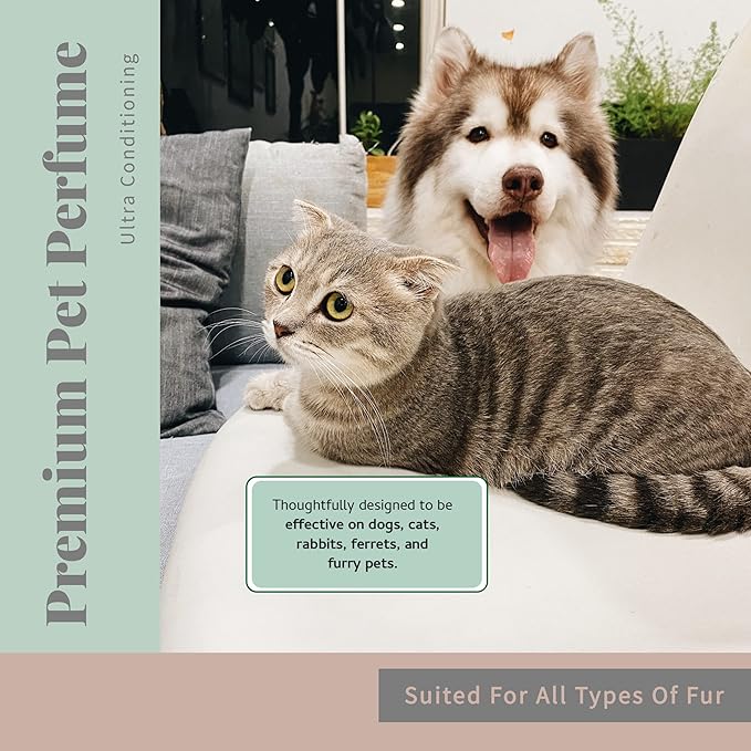 Begley's Pet Cologne and Deodorizer - Premium Essential Oil Dog Perfume Spray Long Lasting and Pet Odor Eliminator - Cat Perfume and Dog Cologne Spray - Lavender - 8 oz