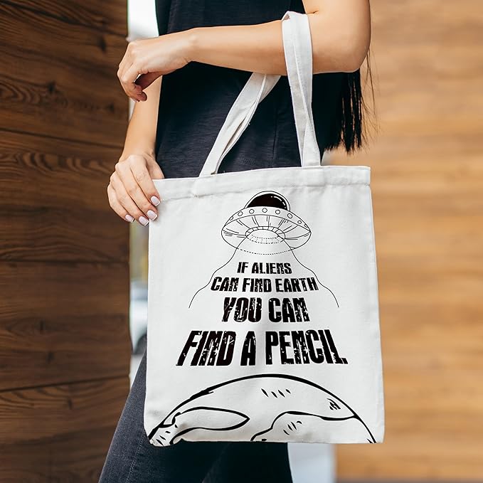 Grace Yonks Cute Canvas Tote Bag – Aesthetic Large Reusable Bag