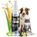 Alpha Dog Series Grooming Body Spray for Dogs & Cats – Long-Lasting Fragrance Deodorizing Mist with Aloe, Odor Eliminator, Alcohol-Free & Non-Toxic Pet Cologne - 8 fl. oz. (Sweet Pea & Vanilla)