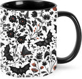 Bat Coffee Mug 11oz Ceramic Tea Cup With Handle Funny Porcelain Mugs for Women Dishwasher Microwave Safe