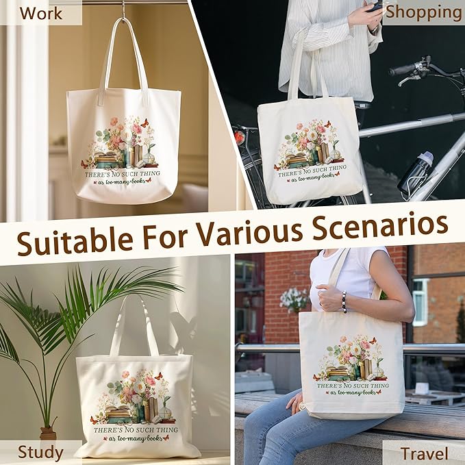 Tote Bag For Women Man, Reusable Work Shopping Grocery Shoulder Bags