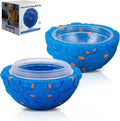 Newget Interactive Dog Toy Ball Replacement Shell, Chew-Resistant E-TPU Durable Cover for Medium & Large Dogs, Spare Outer for Smart Rolling & Bouncing Balls, Blue (No Ball Core)