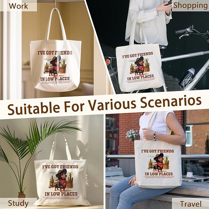 Tote Bag For Women Man, Reusable Work Shopping Grocery Shoulder Bags