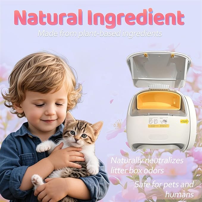 NewKe 10 Pack Pet Odor Eliminator for Meowant Self-Cleaning Cat Litter Box, Cat Litter Deodorizer Compatible with MW-SC01/MW-SC02/LB02, Cat Toilet Odor Deodorant Gel