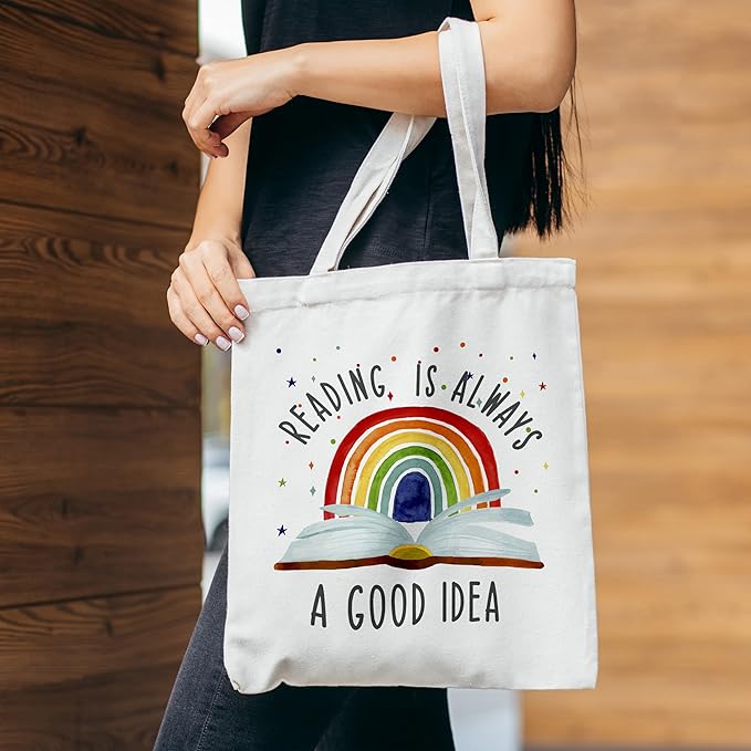 Grace Yonks Cute Canvas Tote Bag – Aesthetic Large Reusable Bag