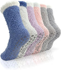 TEHOOK Warm & Cozy Gifts for Women, Fluffy Fuzzy Plush Sleeping Slipper Socks - Soft Warm Fabric