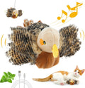 Gigwi Interactive Flapping Cat Toys Catnip, Electronic Flappy Toys Motion Activated, Automatic Cat Toys for Indoor Cats, USB Rechargeable Cat Enrichment Toy for Hunting and Kicker, Bird Sparrow