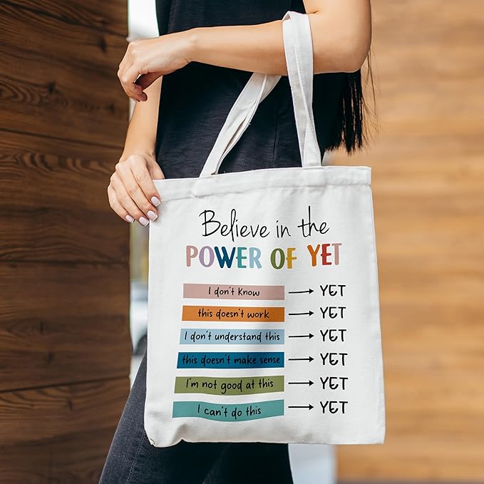 Grace Yonks Cute Canvas Tote Bag – Aesthetic Large Reusable Bag
