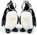 Penguin Gifts for Him Her Boyfriend Girlfriend, Set of 2 Ceramic Penguin Figurines Forever Love Anniversary Birthday Gifts for Women Men, Romantic Valentines Gift for Wife Husband Couples Cute Decor