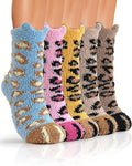 TEHOOK Warm & Cozy Gifts for Women, Fluffy Fuzzy Plush Sleeping Slipper Socks - Soft Warm Fabric
