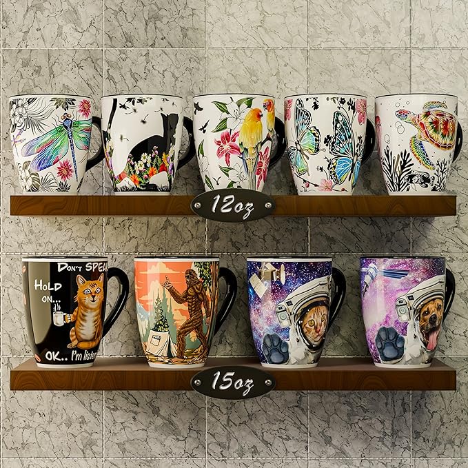 Color Changing Cat Mug for Cat Lovers 12oz | Ceramic Heat Sensitive Coffee Cup for Hot Drinks or Tea | Cute Magic Mug Gift for Women, Mom, Grandma | Perfect Christmas or Holiday Gift for Cat Lovers